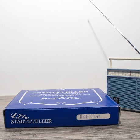 Sammelteller, Städteteller: Berlin - Berlin Design - blaues Porzellan  - Made in Germany - mit Karton - 8B1 - TOP Zustand