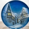 Rosenthal Weihnachts-Sammelteller - Entwurf Willi Hein - Motiv Kleinstadt-Weihnacht - 1960 - handbemalt - TOP Zustand - 8E2