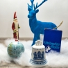 Weihnachtsglocke - Berlin Design - 1973 - blaues Porzellan - Made in Germany - 8D3 - TOP Zustand - limitiert