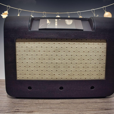 Röhrenradio Retromod: unbekanntes Radio zu DAB+ Radio mit Subwoofer Anlage umgebaut. Albrecht DR463+ mit Fernbedienung. Made in Germany
