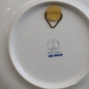 Weihnachtsteller 1976  - Lichte Porzellan, blaues Porzellan, Echt Kobalt,  DDR  - Made in GDR, Porzellan 1A, Aufhängung speziell (8F)