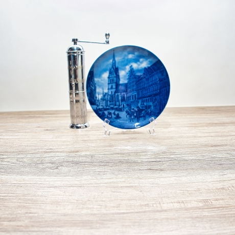 Sammelteller Berlin Design - Serie: Alt Hannover - Köbelingerstraße - blaues Porzellan -  Auflage 5/? Made in Germany - 9D1 - TOP Zustand