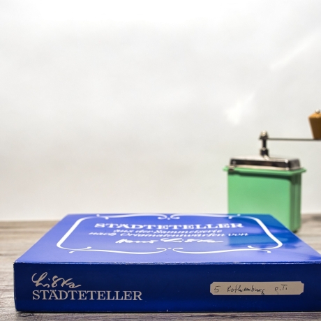 Sammelteller, Städteteller: Rothenburg ob der Tauber - Berlin Design - blaues Porzellan  - Made in Germany - mit Karton - 8E1 - TOP Zustand