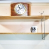 String Regal, Nuten Variante (Lübke, Vitsoe), vollständig restauriert, metallische Leitern, 2 Böden inklusive. HxBxT 40cm x 90cm x 20cm