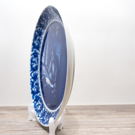 Sammelteller Berlin Design - Geograph nach Johannes Vermeer, blaues Porzellan  - Made in Germany - 9E3 - TOP Zustand- Mit ZERTIFIKAT