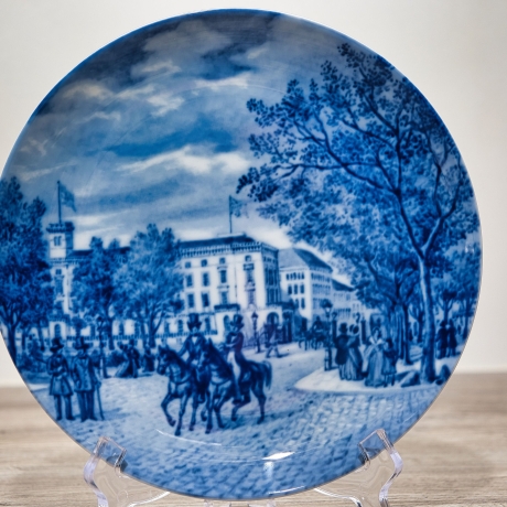 Sammelteller Berlin Design - Serie: Alt Bremen - Das Herdentor  - blaues Porzellan  - Auflage 3.000 - Made in Germany - 9D1 - TOP Zustand