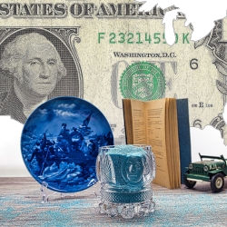 Berlin Design - Trinkglas Präsidenten Serie -  George Washington - Limitierte Auflage, Sammlerstück - Made in Germany - 9D3