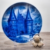 Sammelteller, Städteteller: Lübeck - Berlin Design - blaues Porzellan  - Made in Germany - mit Karton - 8E2 - TOP Zustand