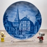 Sammelteller Berlin Design - Städteteller Iserlohn - Die Bauernkirche um 1860 - blaues Porzellan - Made in Germany - 9D2 - TOP Zustand
