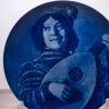 Sammelteller Berlin Design - Serie: Frans Hals - Der Narr  - blaues Porzellan - Auflage 5.000 - Made in Germany - 9E1 - TOP Zustand