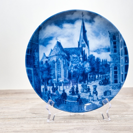 Sammelteller Berlin Design - Serie: Alt Bremen - Martini Kirche  - blaues Porzellan  - Auflage 3.000 - Made in Germany - 9D1 - TOP Zustand