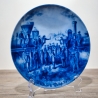 Sammelteller Father's day: 1972 - Ost trifft West - Berlin Design - blaues Porzellan - Made in West Germany - 19,5 cm - 9E1 - TOP Zustand
