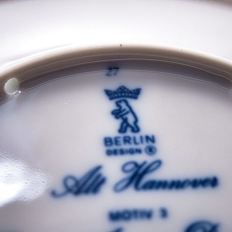 Sammelteller Berlin Design - Serie: Alt Hannover - Ernst August - blaues Porzellan -  Auflage 27/3000 Made in Germany - 9D1 - TOP Zustand