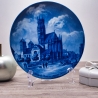 Sammelteller Berlin Design - Serie: Münsterland - Die Ludgerikirche zu Münster - blaues Porzellan  - Made in Germany - 9D1 - TOP Zustand