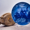 Sammelteller Berlin Design - Serie: Historica - Washington beim Delaware - blaues Porzellan  - Made in Germany - 9D1 - TOP Zustand