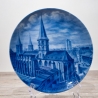 Sammelteller Berlin Design - Städteteller Kaiserslautern- Stiftskirche - blaues Porzellan - Made in Germany - 9D2