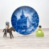 Sammelteller Berlin Design - Ratingen, die Dumeklemmer-Stadt seit 1276 - blaues Porzellan - Made in Germany - 9D2 - TOP Zustand