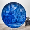 Sammelteller, Städteteller: Breslau - Berlin Design - blaues Porzellan  - Made in Germany - mit Karton - 8E2 - TOP Zustand