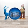 Rosenthal-Weihnachtsteller - 1974 - Entwurf Georg Küspert - Würzburg/Marienburg - Unterglasur- handbemalt - TOP Zustand - 9E3
