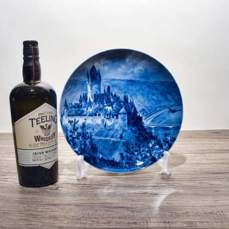 Sammelteller, Städteteller: Cochem an der Mosel - Berlin Design - blaues Porzellan  - Made in Germany - mit Karton - 8E2 - TOP Zustand