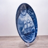 Sammelteller Schiff - Humboldt 6/1250 - Berlin Design Nautica - blaues Porzellan - begrenzte Auflage - Made in West Germany (9E2) TOP