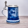 Sammelkrug Berlin Design - Serie: Jahresseidel - Kaub am Rhein - blaues Porzellan - Made in Germany - 9D3 - TOP Zustand