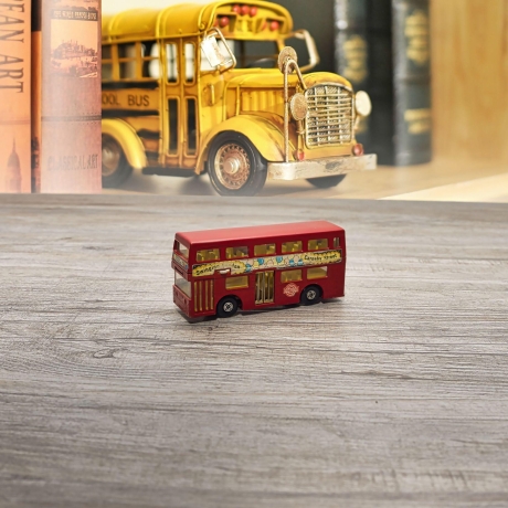 Automodell London Bus The Londoner K-15, Matchbox Superkings Made in England, Zustand 3, Baujahre: 1973-1981, Metallguss, Maßstab  1/72