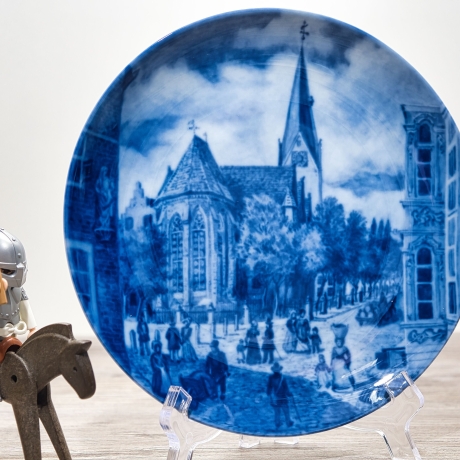 Sammelteller Berlin Design - Serie: Alt Bremen - Martini Kirche  - blaues Porzellan  - Auflage 3.000 - Made in Germany - 9D1 - TOP Zustand