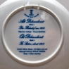 Sammelteller Berlin Design - Städteteller Alt Delmenhorst - Der Bahnhof um 1908 - blaues Porzellan - Made in Germany - 9D2 - TOP Zustand