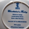 Weihnachtsteller - 1977: Weihnachtsabend in Hamburg - Berlin Design - blaues Porzellan - begrenzte Auflage - Made in West Germany (8C3)