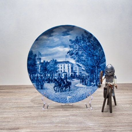 Sammelteller Berlin Design - Serie: Alt Bremen - Das Herdentor  - blaues Porzellan  - Auflage 3.000 - Made in Germany - 9D1 - TOP Zustand