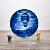 Sammelteller Father's day: 1974 - Aufstieg - Berlin Design - blaues Porzellan - Made in West Germany - 19,5 cm - 9E1 - TOP Zustand