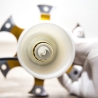 Tischlampe aus einer GoKart Bremsscheibenaufnahme und Resten einer alten Lampe    - Made in Germany  - Unikat mit Zertifikat, für Racefans