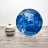 Sammelteller Muttertag: 1977 Storchenfamilie - Berlin Design - blaues Porzellan  - Made in West Germany - 19,5 cm - 8B3 - TOP Zustand