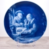 Sammelteller Berlin Design - Serie: van Mieris - Das alte Paar - blaues Porzellan - Auflage 5.000 - Made in Germany - 9E2 - TOP Zustand