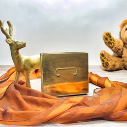 Messing Schatulle, Kästchen unbekannter Herkunft, vermutlich 1960er Jahre - 9B1