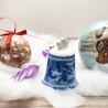 Weihnachtsglocke - Berlin Design - 1977 - blaues Porzellan - Made in Germany - 8D3 - TOP Zustand - limitiert