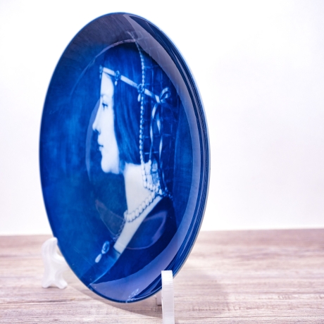 Sammelteller Berlin Design - Serie: Da Vinci - Beatrice d Este - blaues Porzellan - Auflage 5.000 - Made in Germany - 9E1 - TOP Zustand