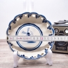 HB Zigaretten Porzellan Konfektschale - Motiv: Mühle - mit Herzchen und kreisförmigen Aussparungen am oberen Rand - Made in Germany - 9E3