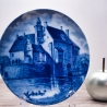 Sammelteller Berlin Design - Serie: Münsterland - Burg Vischering - blaues Porzellan  - Made in Germany - 9D1 - TOP Zustand