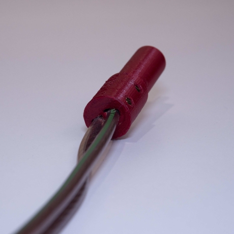 Lautsprecherstecker Paar für HECO Lautsprecher mit DIN ähnlichem Anschluss (Strich Punkt) für Kabel bis zu 4 Quadrat Millimeter