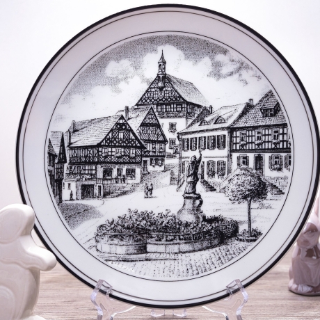 Sammelteller - Motiv Burgkunstadt Marktplatz - BAUR Versand - Made in Germany - 9E3 - TOP Zustand