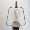 Designer Tischlampen-Paar - von Emme Pi Light 1TL mit Alabaster Glasschirm, neue Kabel, neue Stecker sowie sparsame LED Leuchtmittel