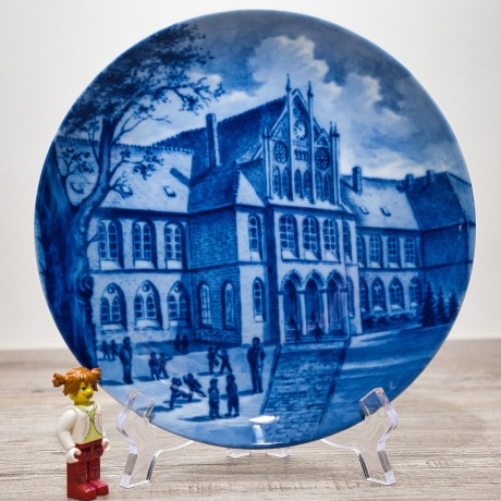 Sammelteller Berlin Design - Serie: Alt Verden - 400 Jahre Domgymnasium  - blaues Porzellan  - Made in West Germany - 9D2 - TOP Zustand