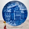 Sammelteller Berlin Design - Serie: Alt Verden - 400 Jahre Domgymnasium  - blaues Porzellan  - Made in West Germany - 9D2 - TOP Zustand