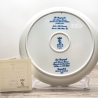 Sammelteller Berlin Design - Geograph nach Johannes Vermeer, blaues Porzellan  - Made in Germany - 9E3 - TOP Zustand- Mit ZERTIFIKAT