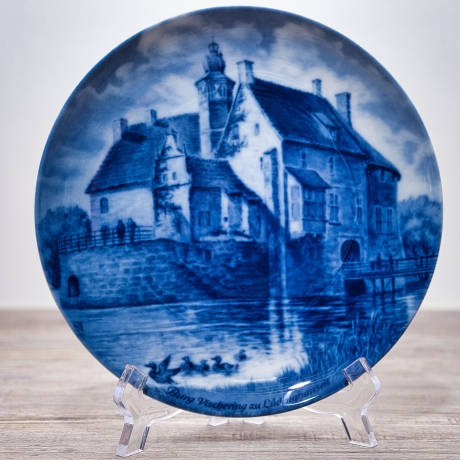Sammelteller Berlin Design - Serie: Münsterland - Burg Vischering - blaues Porzellan  - Made in Germany - 9D1 - TOP Zustand