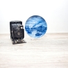 Sammelteller Berlin Design - Serie: Alt Bremerhaven - Die Strandhalle um 1928 - blaues Porzellan  - Made in Germany - 9D1 - TOP Zustand