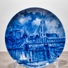 Sammelteller, Städteteller: Frankfurt am Main - Berlin Design - blaues Porzellan  - Made in Germany - mit Karton - 8D1 - TOP Zustand