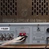 Röhrenradio Retromod: Philips Jupiter Stereo 404 mit modernem Karaoke Verstärker umgebaut inkl. moderner Monacor Speaker - Einzelstück